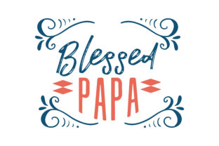 Blessed Papa Embroidery Design