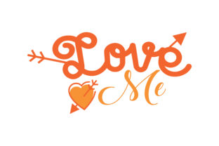 Orange Love Me Graphics and Crafts